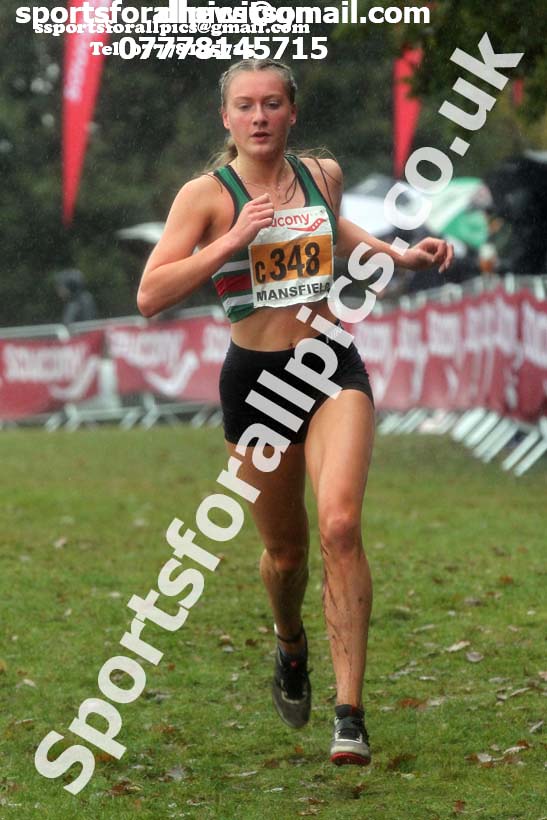 Womens under-17s, National Cross Country Relay Champs., Berry Hill Park, Mansfield.  Photo: David T. Hewitson/Sports for All Pics
